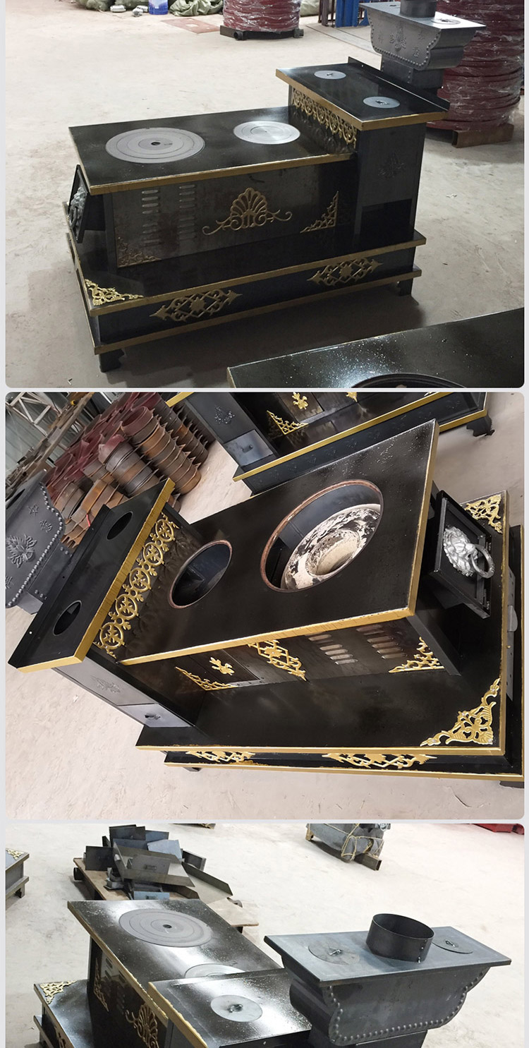 1.4米可带火神座双层台面藏炉—家用取暖藏炉【炉具】焱森炉业