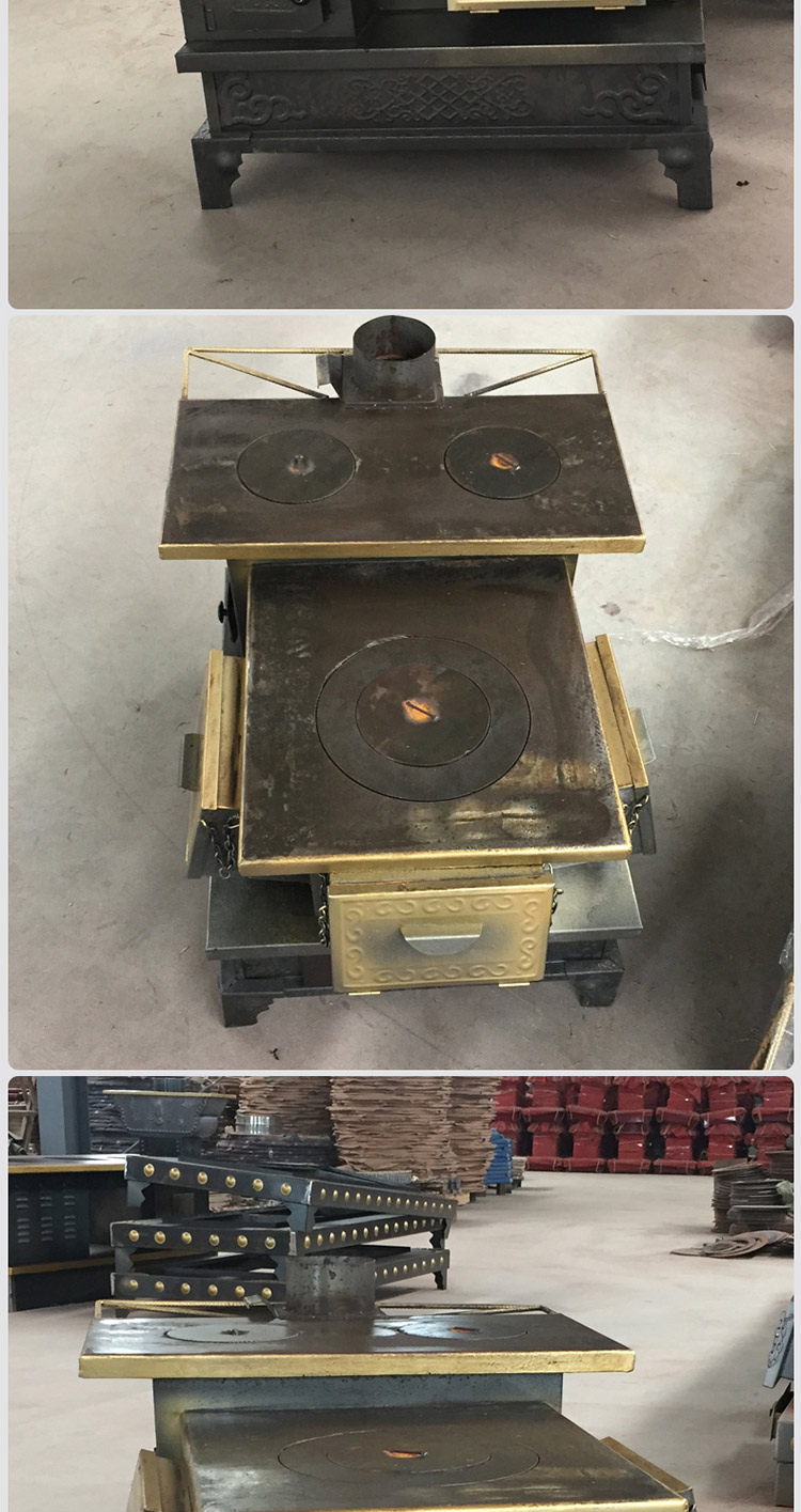 双层台面三加料口小号藏炉—多功能家用取暖藏炉【炉具】- 焱森炉业