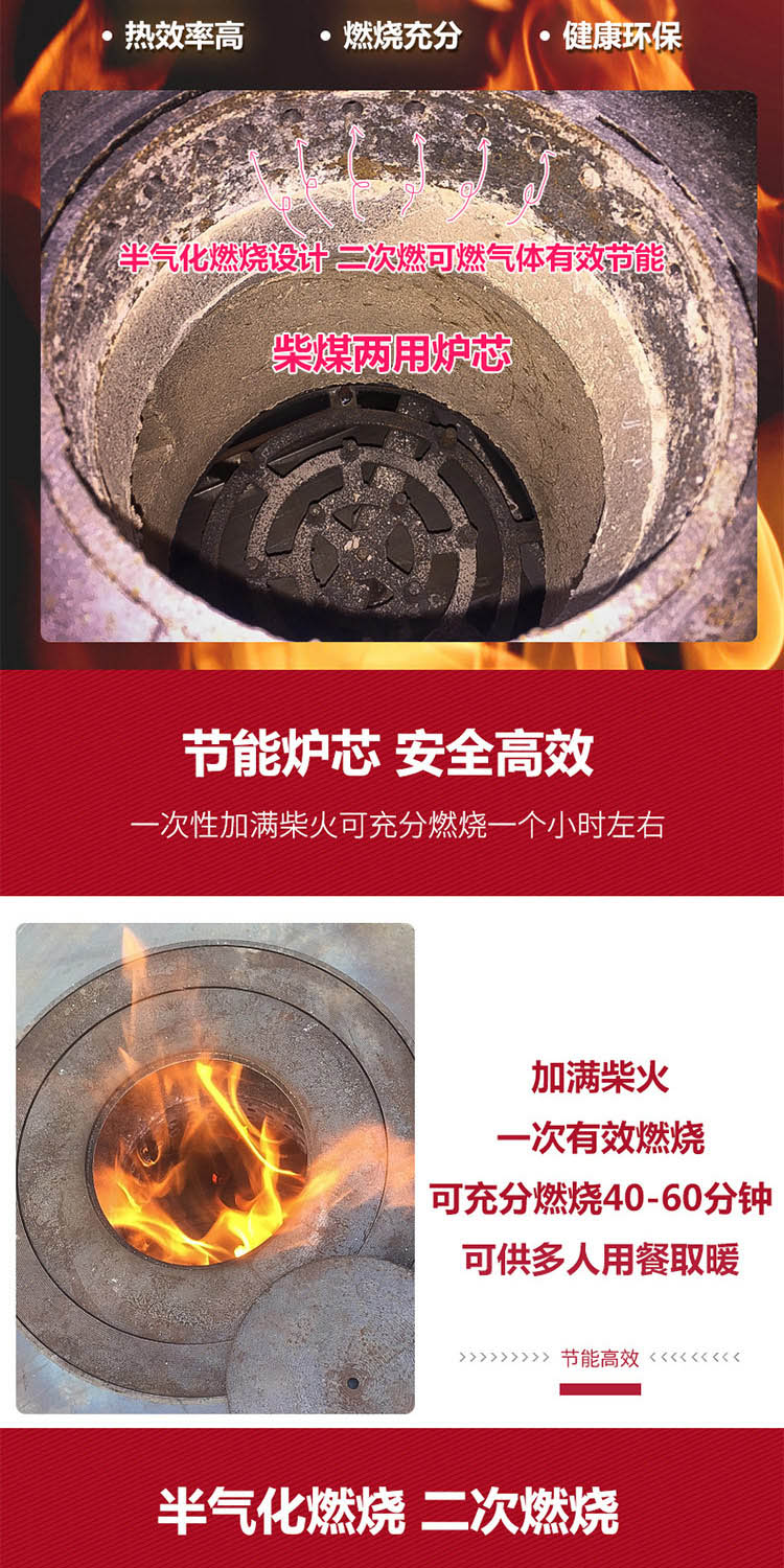 1.8米柴煤两用大号藏炉—柴煤两用柴火炉【炉具】焱森炉业