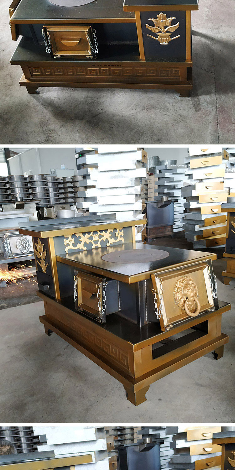 双层台面三加料口中号藏炉【炉具】—焱森炉业