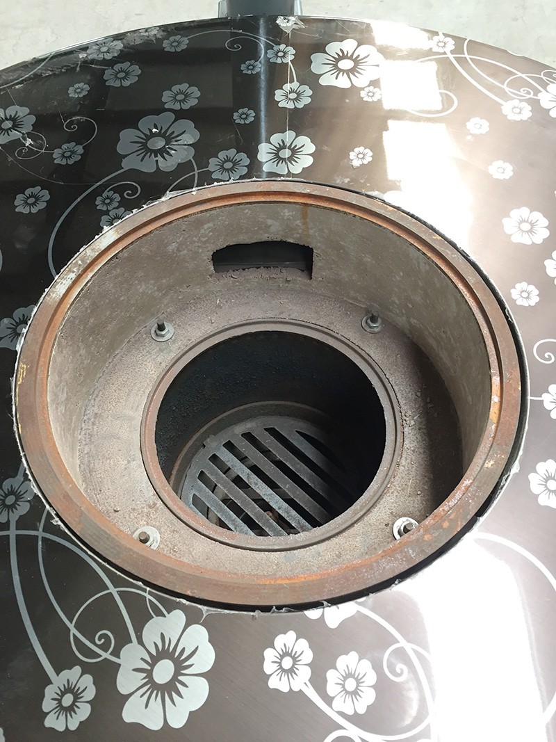 家用炊事取暖炉—【炉具生物质炉】不锈钢黑色雕花桌面